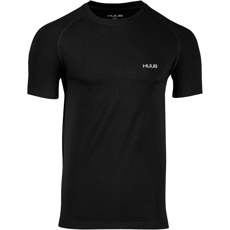2025 Huub Mens Seam Free Short Sleeve Top SEAMFREBSS - Black